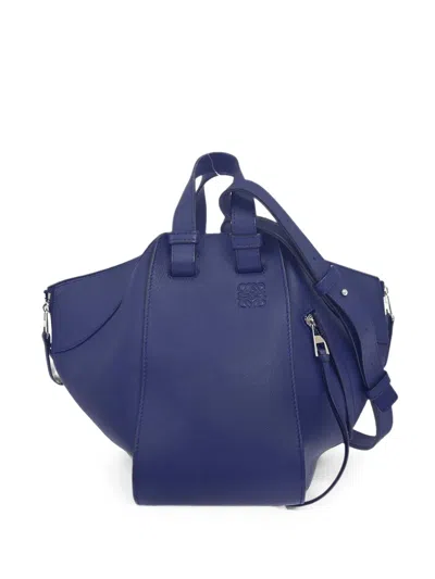 Pre-owned Loewe Hammock Two-way Tote Bag In Blue