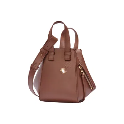 Pre-owned Loewe Hamster Compact Hammock Bag 'havana' | Brown | Women's Size Onesize