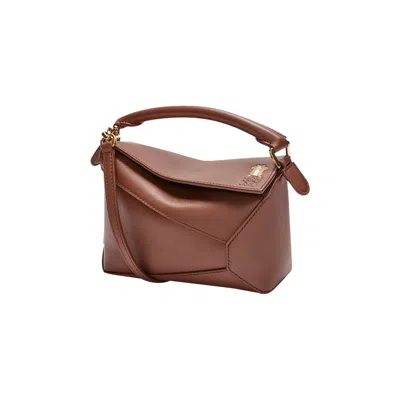 Pre-owned Loewe Hamster Mini Puzzle Bag 'havana' | Brown | Women's Size Onesize