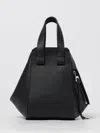 Loewe Women Hammock Compact Leather Handbag In Black