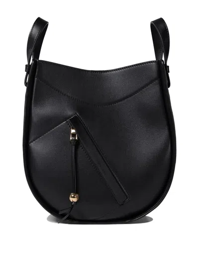 Loewe Small Hammock Leather Crossbody Bag In Black