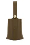 Loewe Medium Pebble Leather Bucket Bag In Brown