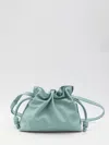Loewe Medium Flamenco Clutch In Nappa Calfskin In Turquoise
