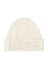 Loewe Logo Embroidered Ribbed In Neutral