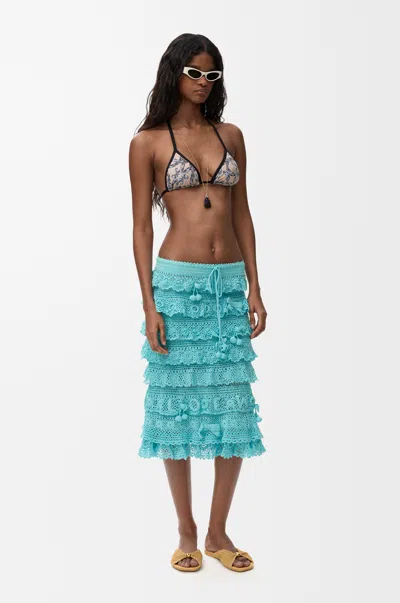 Loewe Bikini Top In Technical Jersey Size:l For Woman In Multi