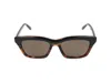 Loewe Sigma Slim Rectangular Sunglasses In Brown