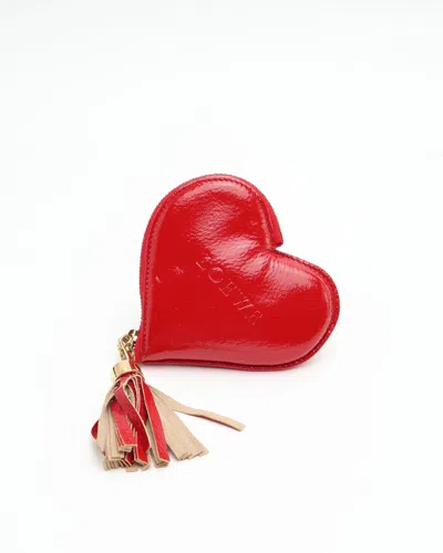 Loewe Heart Patent Coin Purse In Transparent