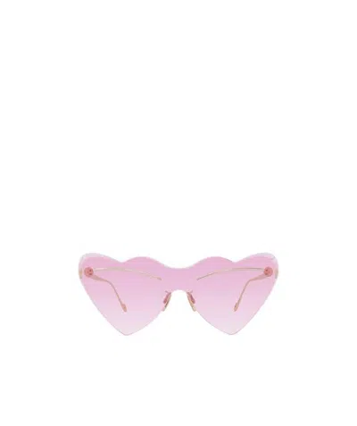 Loewe Heart Shaped Sunglasses In Pink