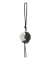 Loewe Hedgehog Beaded Keyring In Black