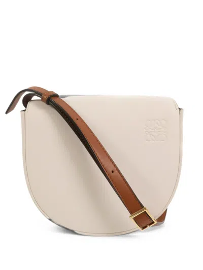 Pre-owned Loewe Heel Duo Cross Body Mini Bag In Neutrals