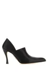 Loewe Leather Comic Folded Pumps 90 In Black
