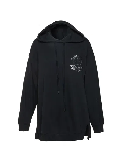 Pre-owned Loewe Herbarium Logo-embroidered Hoodie In Black