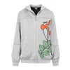 Loewe Herbarium Track Jacket In Silver Tone