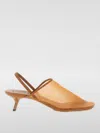 Loewe Kitten Heel Mesh Open Toe Pumps