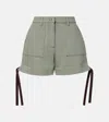 Loewe High-rise Cotton Cargo Shorts