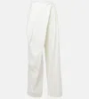 Loewe High-rise Cotton Twill Wide-leg Pants