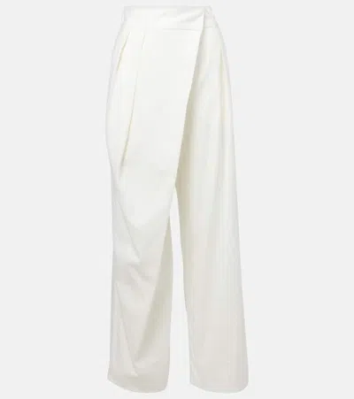 Loewe High-rise Cotton Twill Wide-leg Pants