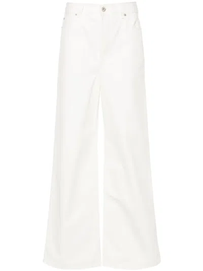 Loewe High-rise Straight-leg Jeans In 白色