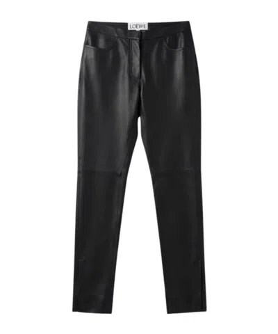 Loewe High Waist Casual Pants In Black
