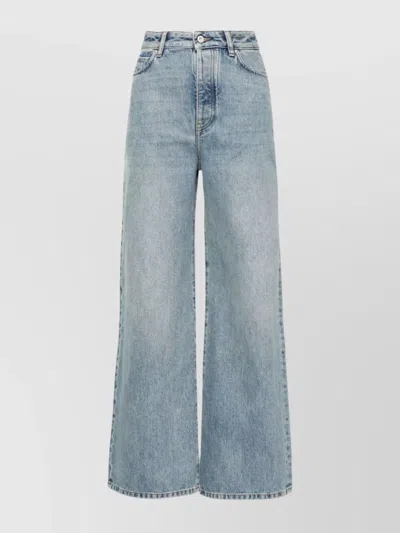 LOEWE HIGH WAIST DENIM JEANS WITH WIDE LEG