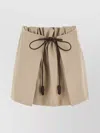 Loewe High Waist Mini Skirt With Front Slit In Multi