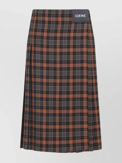 LOEWE HIGH WAIST PLEATED SKIRT