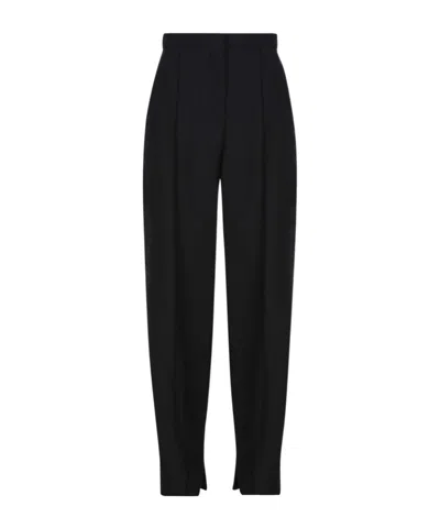 Loewe High-waist Tapered Trousers In Black