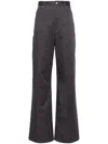 Loewe High-rise Cotton Wide-leg Pants