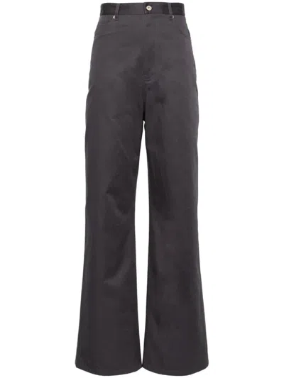 LOEWE LOEWE HIGH-WAISTED COTTON TROUSERS