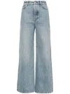 Loewe High Waist Denim Jeans With Wide Leg