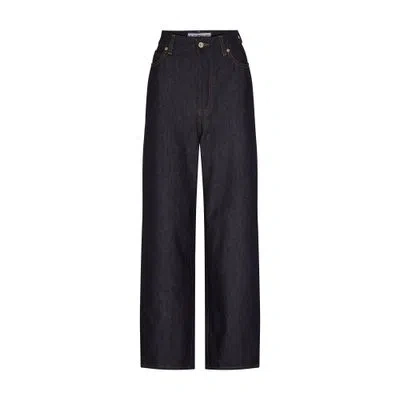 Loewe High Waisted Jeans In Blue