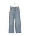 Loewe High Waisted Jeans In Denim In Blue
