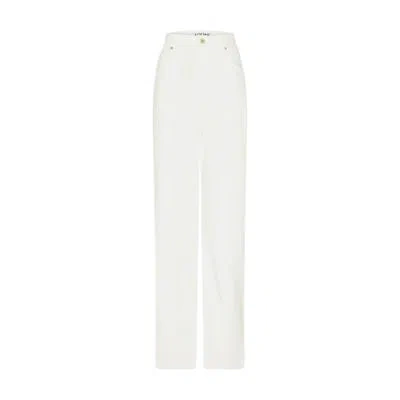 Loewe High Waisted Jeans In White