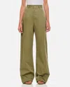 Loewe High Waisted Trousers In Green