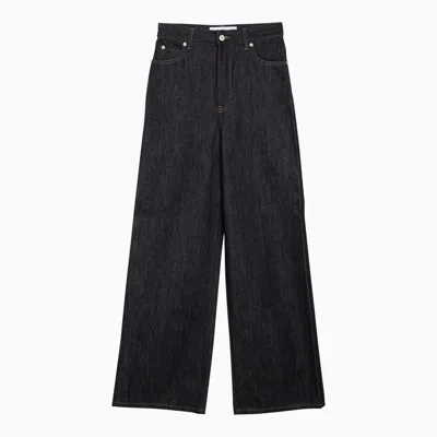 Loewe High-waisted Wide Denim Jeans Women In Blue