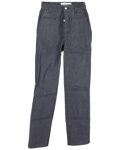 Loewe High-rise Hidden-buttoned Jean In Gray