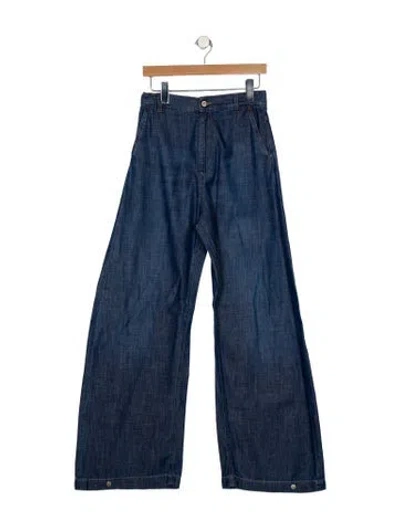 Pre-owned Loewe High-rise Skinny Leg Jeans In Blue