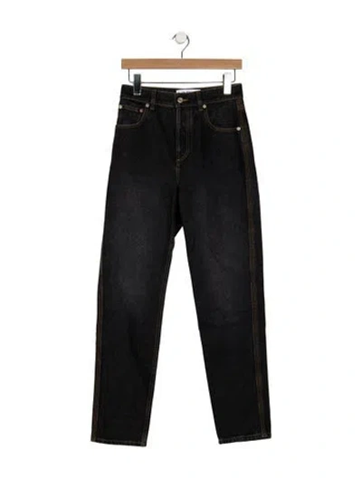 Pre-owned Loewe High-rise Straight Leg Jeans In Multicolor