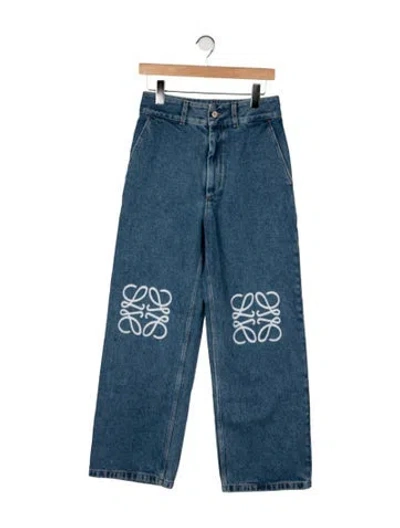 Pre-owned Loewe High-rise Straight Leg Jeans W/ Tags In Blue