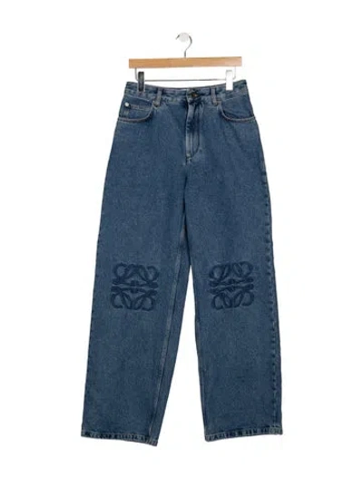 Pre-owned Loewe High-rise Straight Leg Jeans W/ Tags In Blue