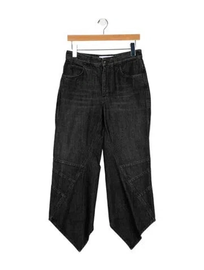 Pre-owned Loewe High-rise Wide Leg Jeans In Black