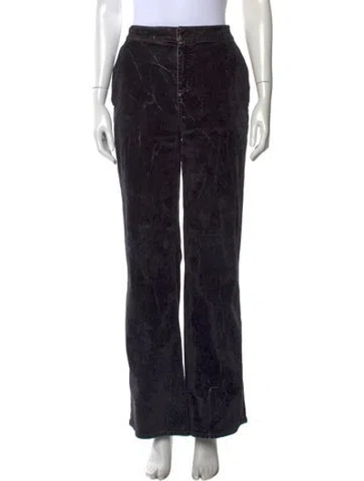 Pre-owned Loewe High-rise Wide Leg Jeans In Black