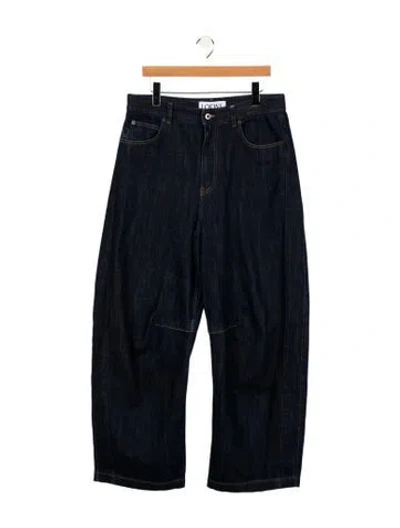 Pre-owned Loewe High-rise Wide Leg Jeans In Blue