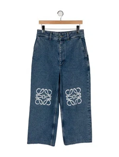 Pre-owned Loewe High-rise Wide Leg Jeans In Blue