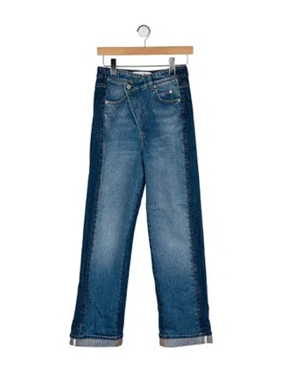 Pre-owned Loewe High-rise Wide Leg Jeans In Blue