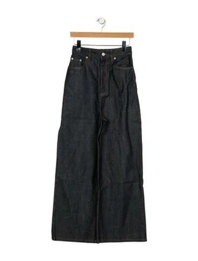 Pre-owned Loewe High-rise Wide Leg Jeans In Blue