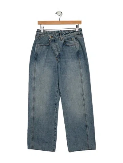 Pre-owned Loewe High-rise Wide Leg Jeans In Blue