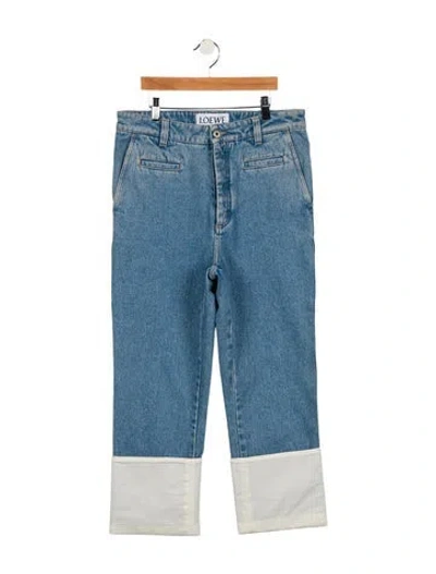 Pre-owned Loewe High-rise Wide Leg Jeans In Blue