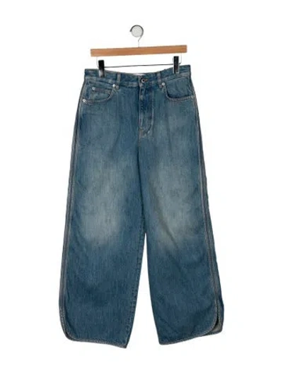 Pre-owned Loewe High-rise Wide Leg Jeans In Blue