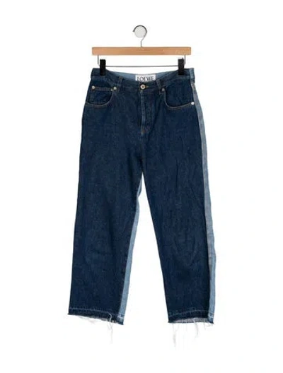 Pre-owned Loewe High-rise Wide Leg Jeans In Blue